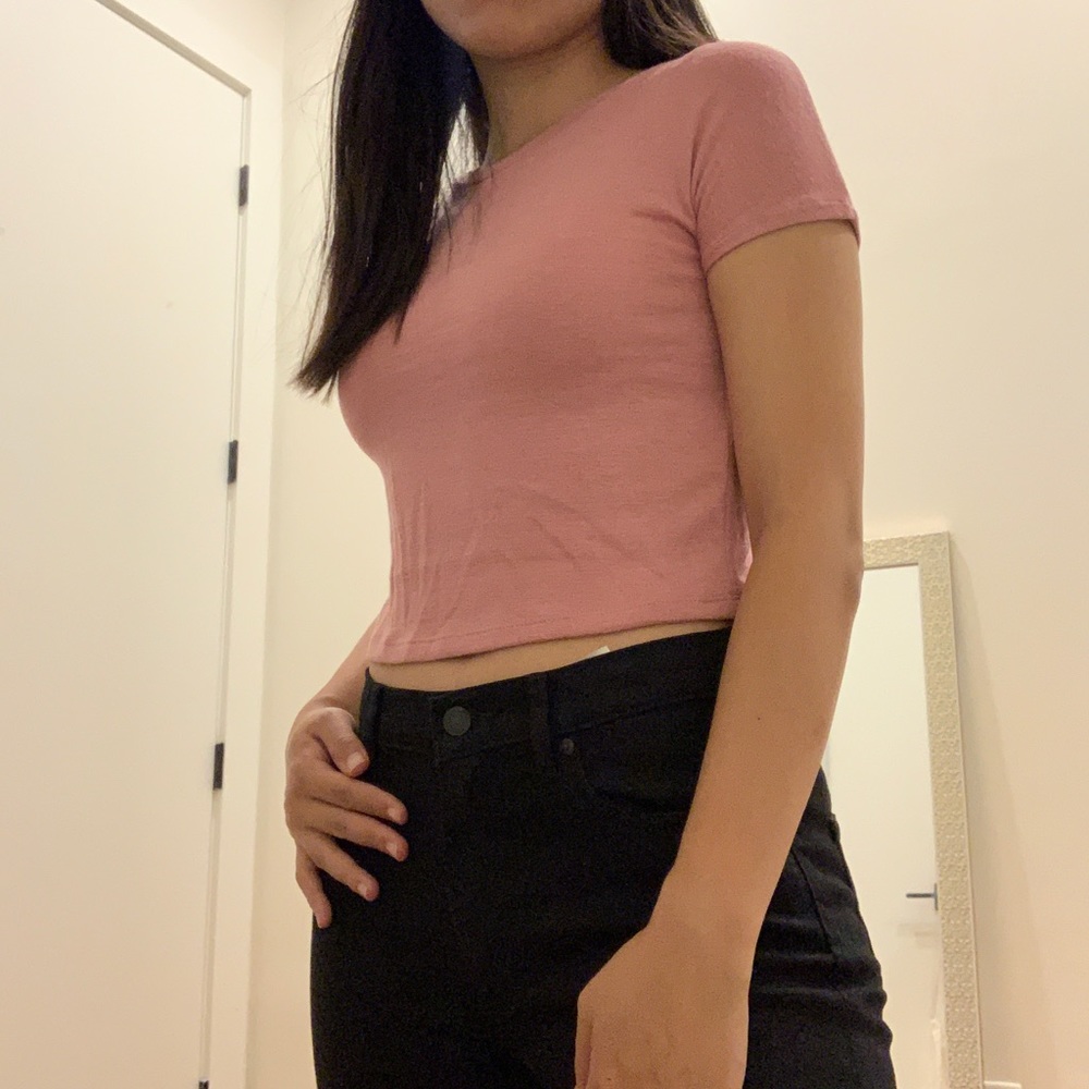Aritzia Wilfred Dusty Pink Tee